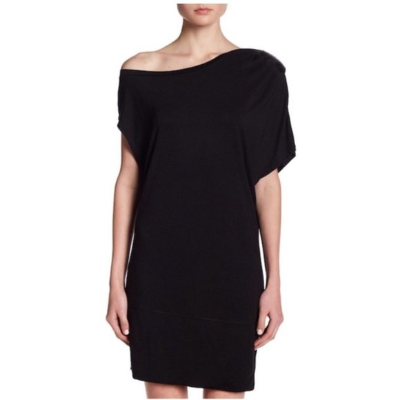 M - Kendall & Kylie One Shoulder Black Dress - Picture 2 of 4